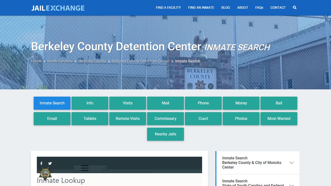 Berkeley County Detention Center Inmate Search - Jail Exchange